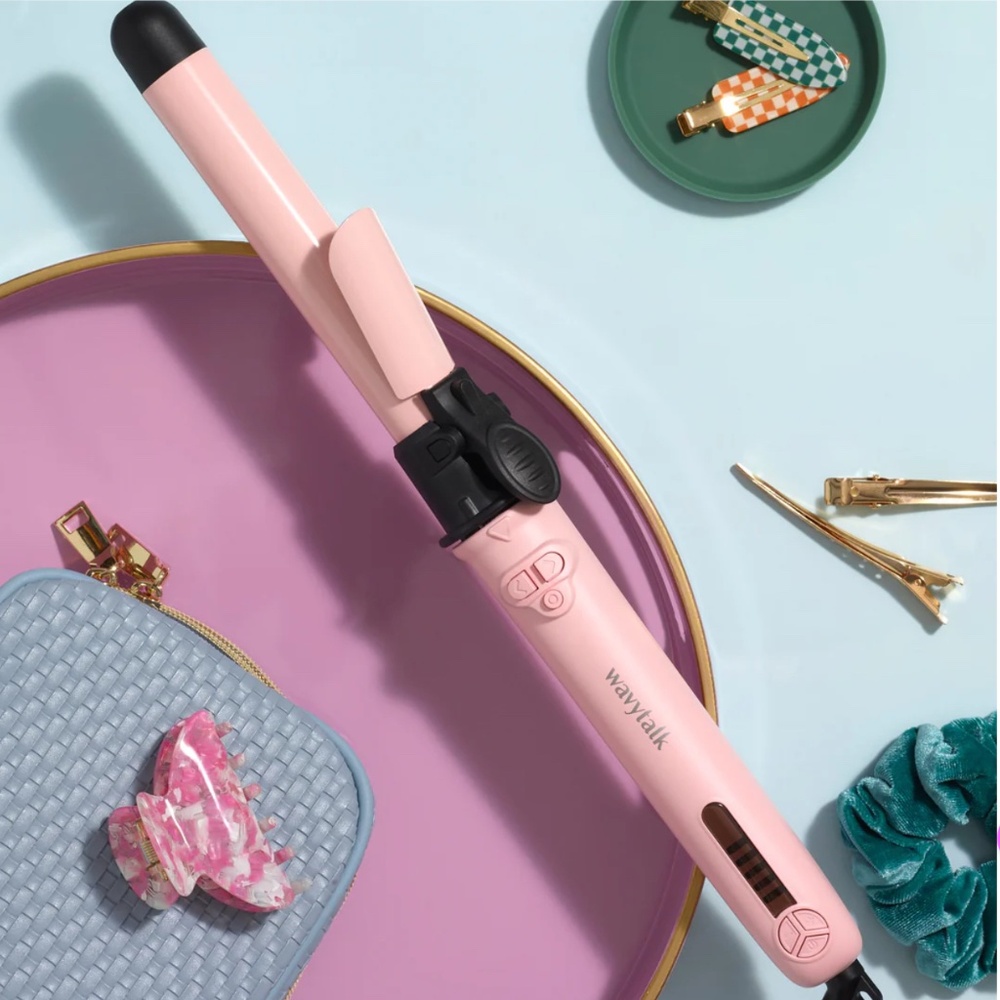 😍🤏🏾🧑🏾‍🎤💇WAVYTALK👩 ROTATING CURLING IRON -🔥PURPLE🔥 PINK🔥 ROSE GOLD🔥